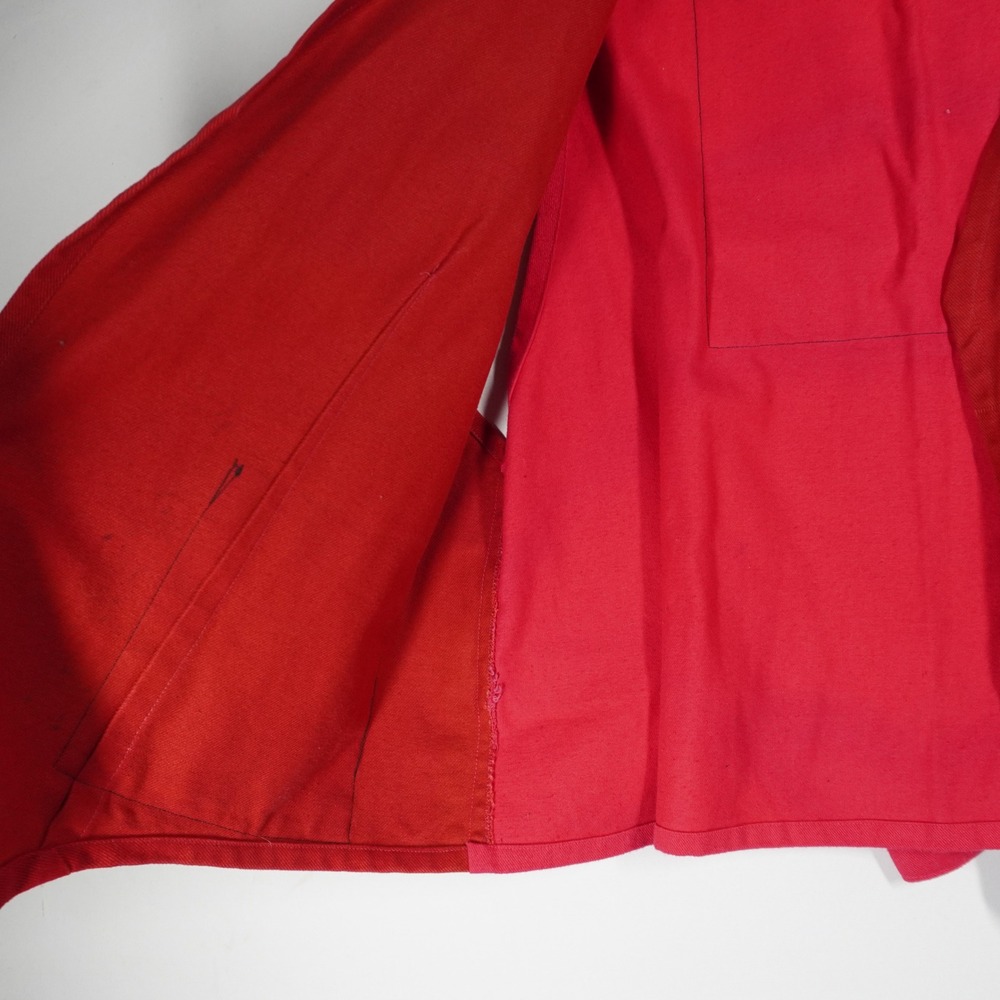 VTG Vernara Gray Hand Painted Vest L Red 1994 Art to Wear Boho Abstract Teacher - Picture 5 of 11